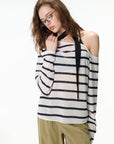 Off-Shoulder Striped Top