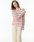 Off-Shoulder Striped Top