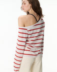 Off-Shoulder Striped Top