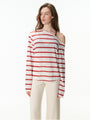 Off-Shoulder Striped Top