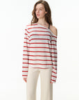 Off-Shoulder Striped Top