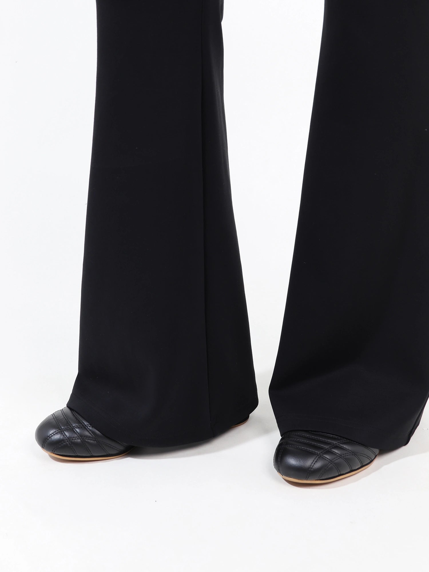 High Waist Drawstring Flared Lounge Pants