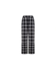 High-Waist Plaid Wide-Leg Pants