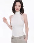Lace Mock-Neck Tank Top