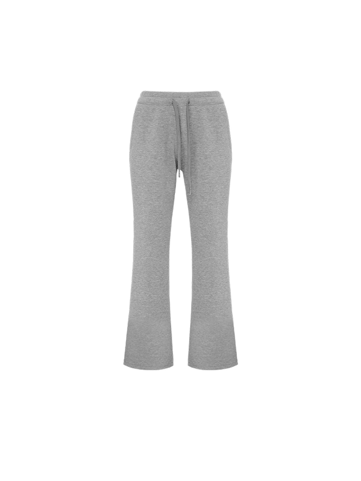 Low-Rise Drawstring Flared Sweatpants