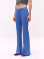 Low-Rise Drawstring Flared Sweatpants