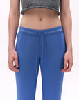 Low-Rise Drawstring Flared Sweatpants