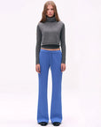 Low-Rise Drawstring Flared Sweatpants