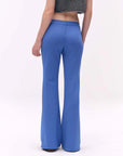 Low-Rise Drawstring Flared Sweatpants