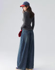 Mock-Neck Button-Cuff Henley Top