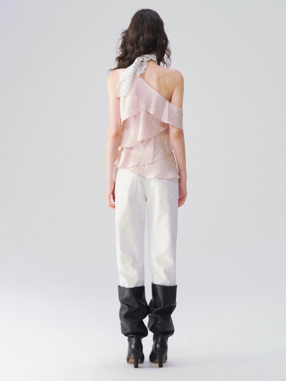 One-Shoulder Ruffle Top