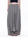 Pleated Barrel-Leg Pants in Gray �� view 4