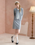 Polka Dot A-Line Mini Skirt