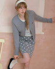 Polka Dot A-Line Mini Skirt