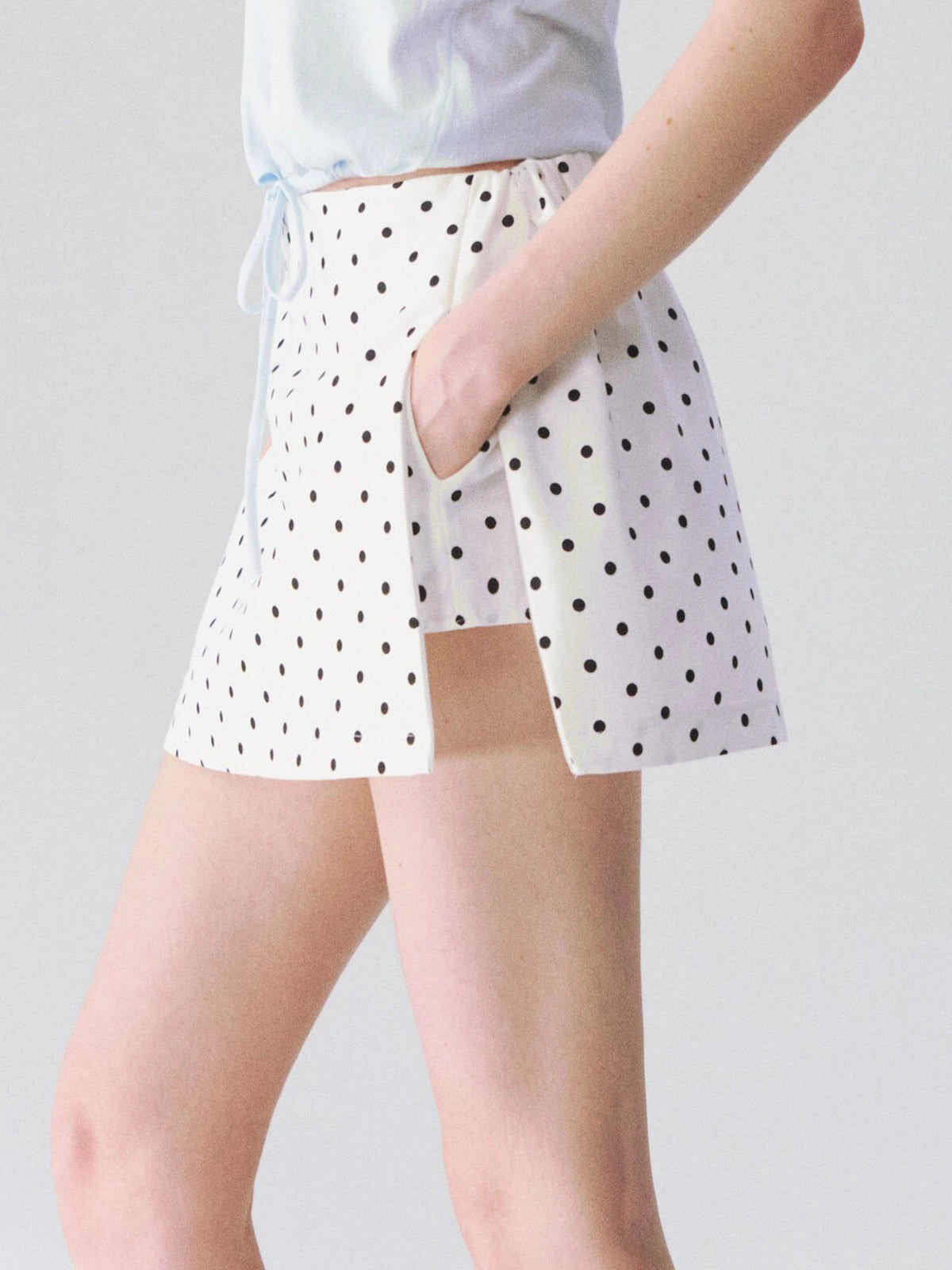 Polka Dot A-Line Skort