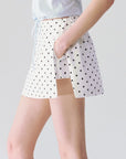 Polka Dot A-Line Skort