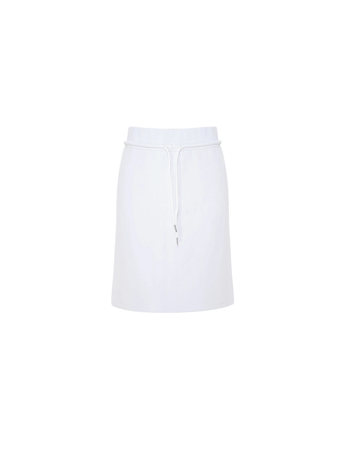 Pull-On Drawstring Midi Skirt
