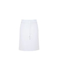 Pull-On Drawstring Midi Skirt
