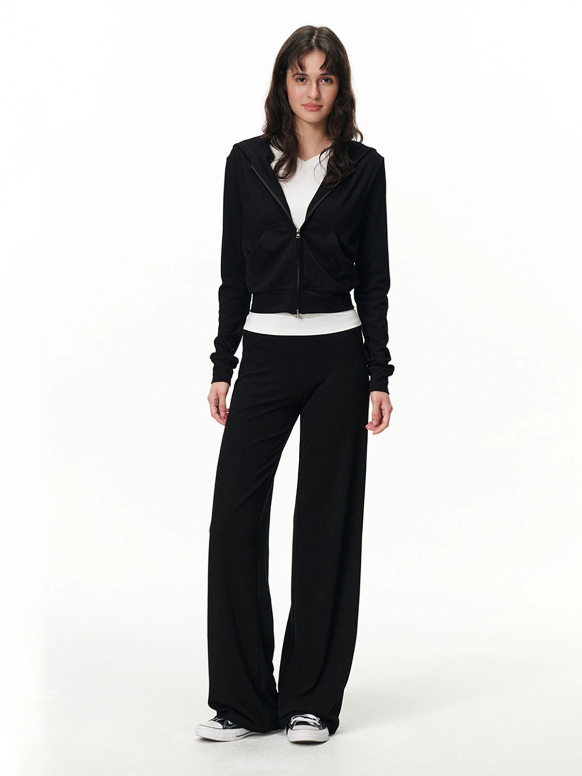 Pull-On Wide-Leg Pants