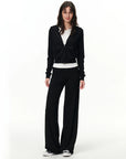 Pull-On Wide-Leg Pants