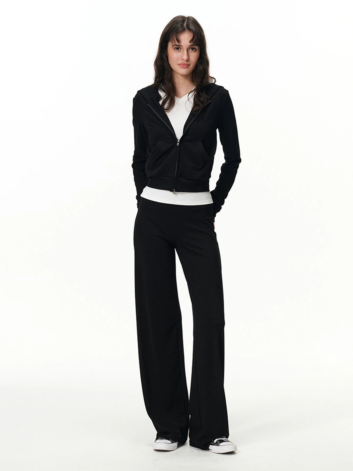 Pull-On Wide-Leg Pants
