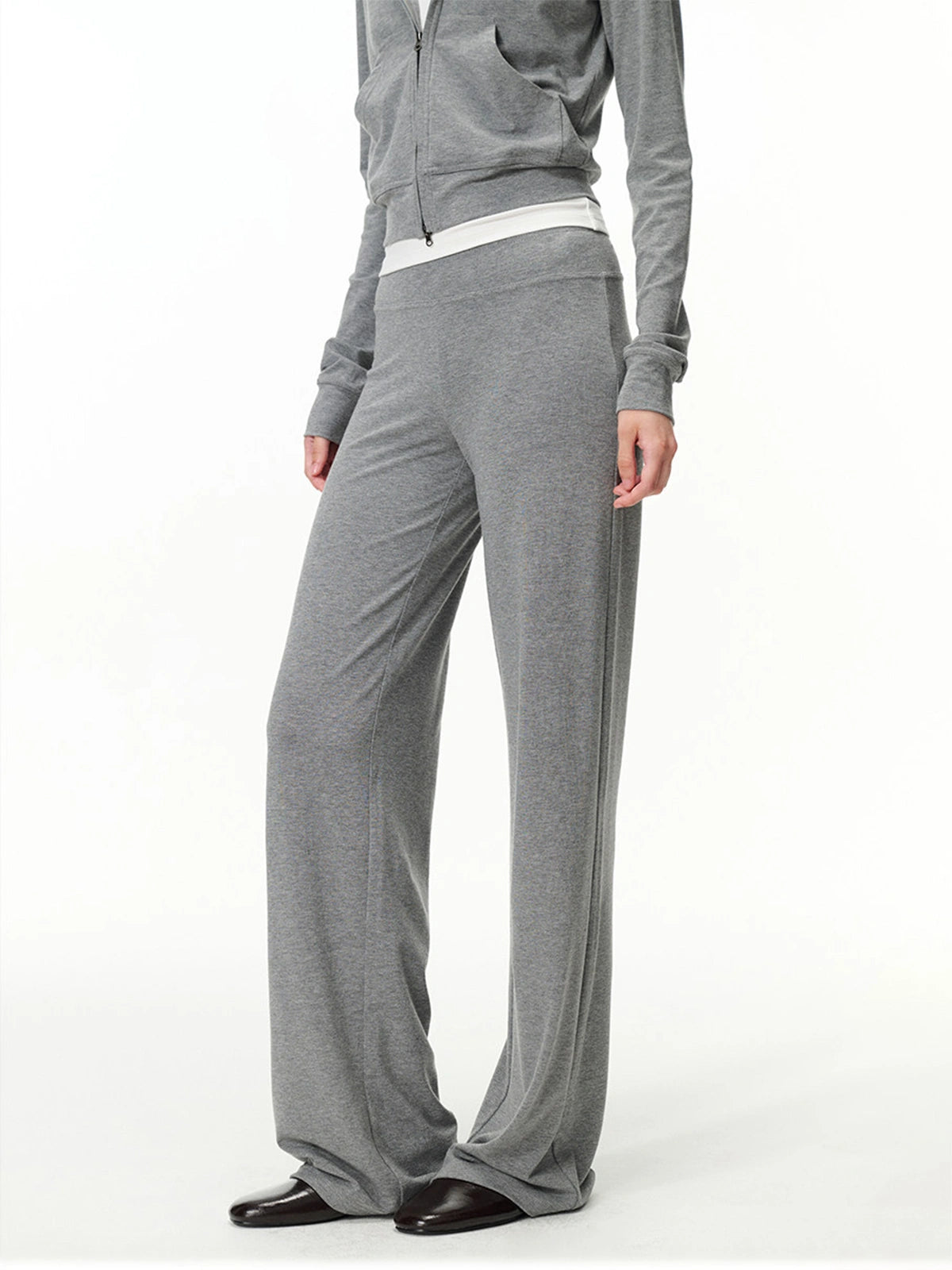 Pull-On Wide-Leg Pants