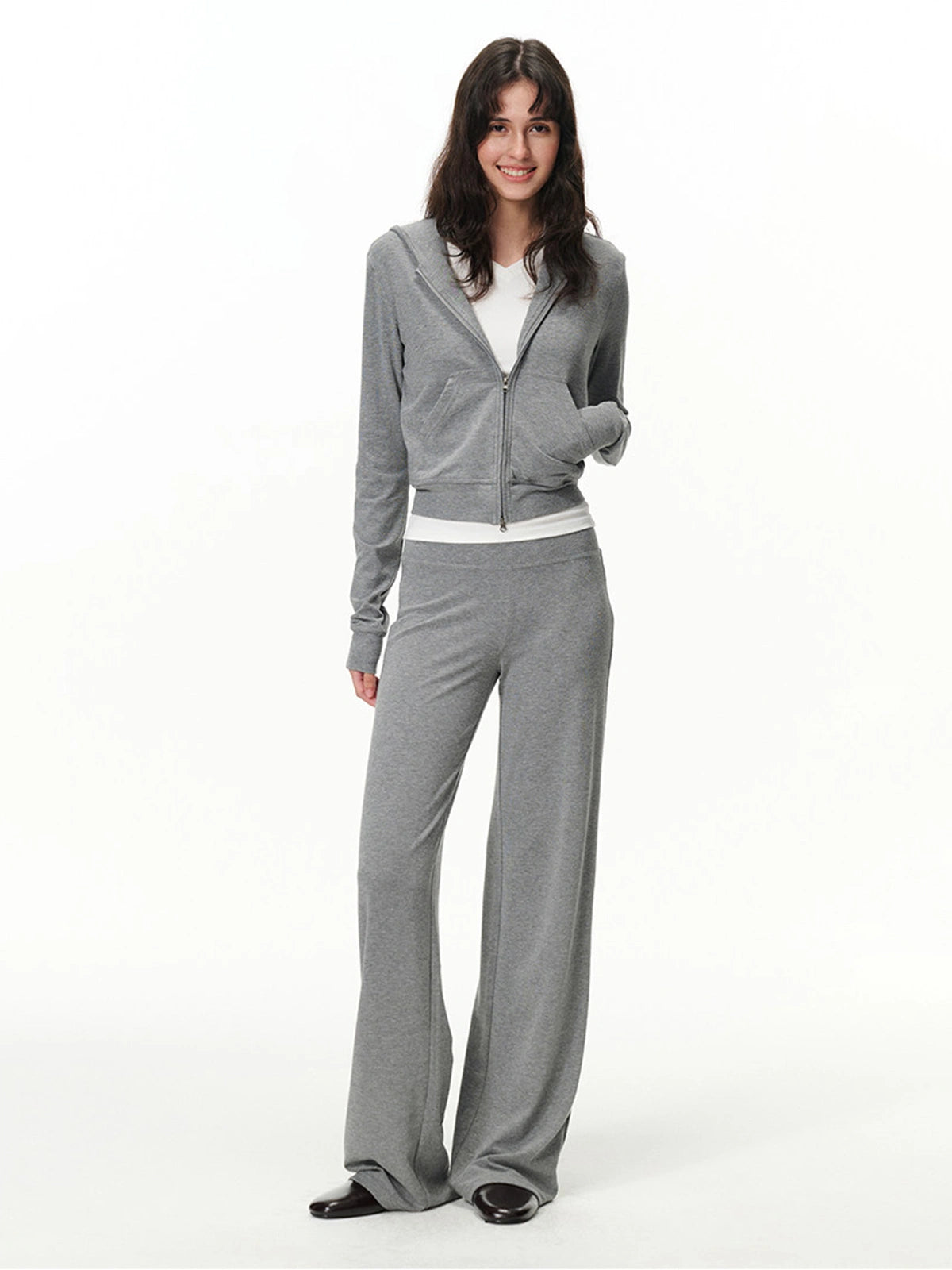 Pull-On Wide-Leg Pants