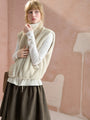 Reversible Stand-Collar Drawstring Vest