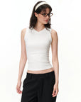 Sweetheart-Neck Sleeveless Top