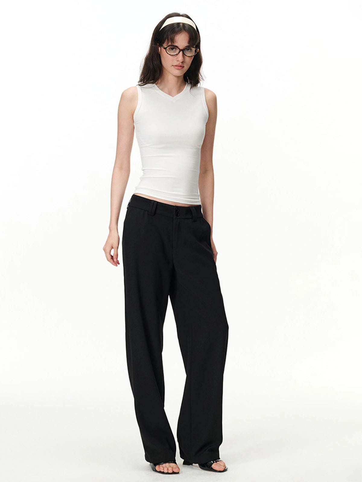 Sweetheart-Neck Sleeveless Top