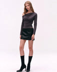 TENCEL Lyocell Ruched One-Shoulder Top