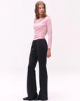 TENCEL Lyocell Ruched One-Shoulder Top