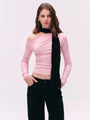 TENCEL Lyocell Ruched One-Shoulder Top