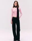 TENCEL Lyocell Ruched One-Shoulder Top