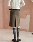 Two-Way Knee-Length Pencil Skirt