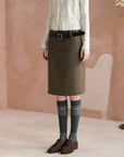 Two-Way Knee-Length Pencil Skirt