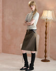Two-Way Knee-Length Pencil Skirt