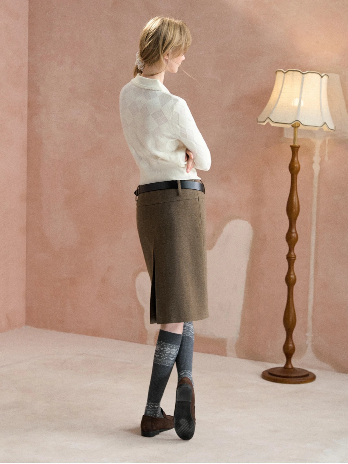 Two-Way Knee-Length Pencil Skirt