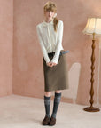 Two-Way Knee-Length Pencil Skirt