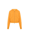 Two-Way Zip Cropped Hoodie