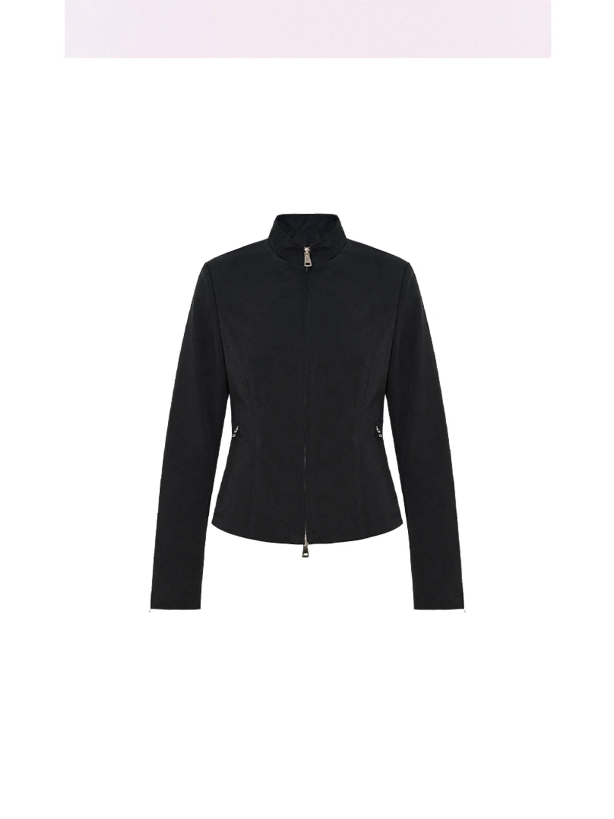 Two-Way Zip Stand-Collar Jacket