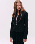 Two-Way Zip Stand-Collar Jacket