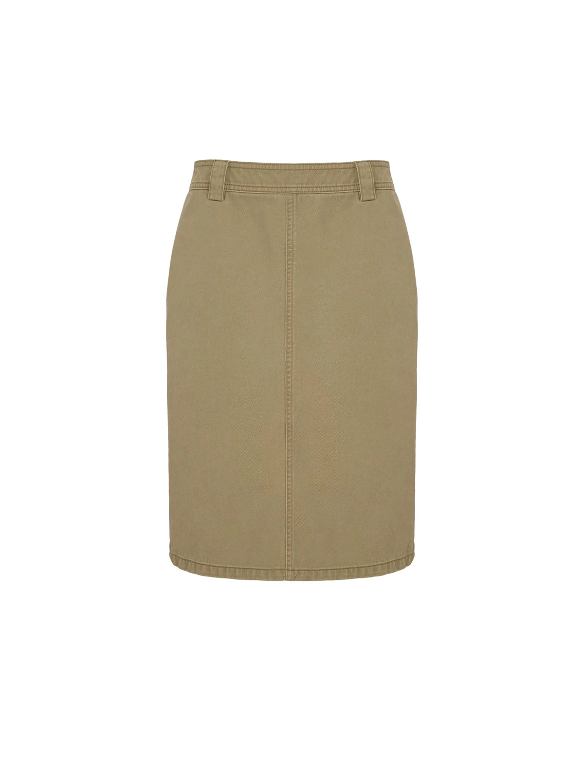 Washed Utility Midi Skirt