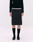 Washed Utility Midi Skirt